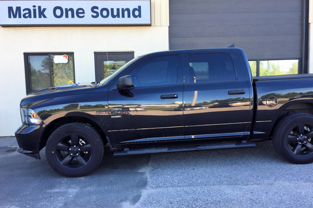 2019 RAM 1500 with professional window tint in North Bay